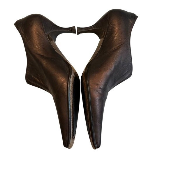 Donald J Pliner Lyndie Leather Ankle Booties in Bronze - Picture 8 of 16